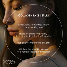 Advanced Clinicals milky serum texture close-up demonstrating lightweight, non-greasy hydration