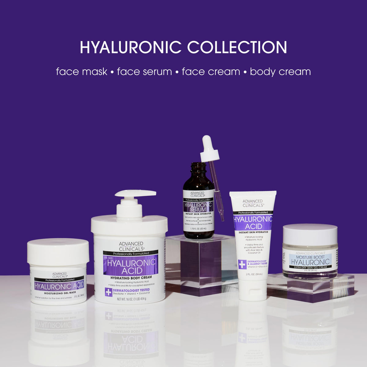 Advanced Clinicals moisturized neck and decolletage highlighting reduced crepey look