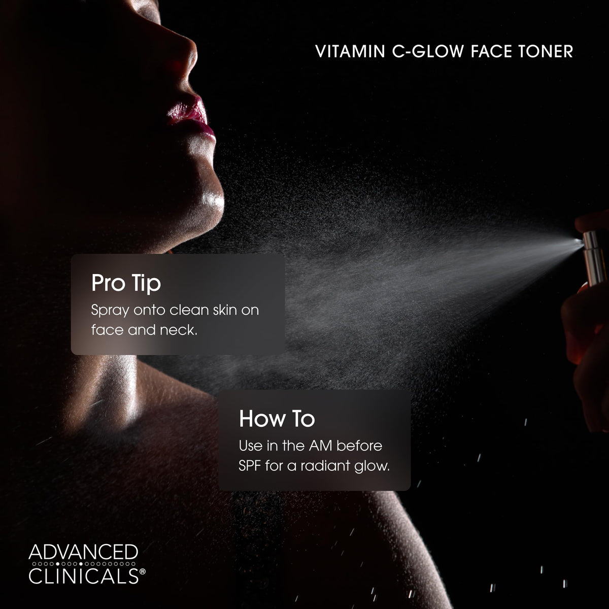 Advanced Clinicals peptide illustration supports firmer, smoother skin