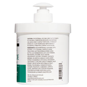 Advanced Clinicals applying lotion to arm demonstrating hydration and firming