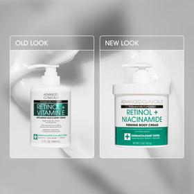 Advanced Clinicals close-up cream texture highlighting smooth absorption benefit