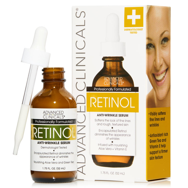 Advanced Clinicals front packaging showing bottle for visible anti-aging benefit