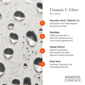Advanced Clinicals rosewater droplet detail soothing and balancing skin