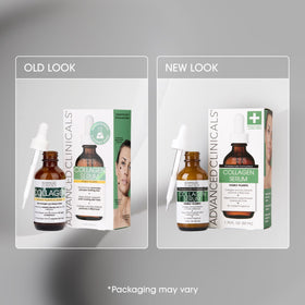 Advanced Clinicals serum on bathroom vanity staged to show everyday skincare use benefit