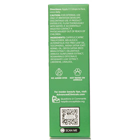 Advanced Clinicals serum on bathroom counter in routine setting showing everyday use benefit