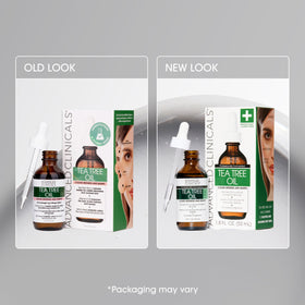 Advanced Clinicals conceptual before and after textured skin view showing visible refinement benefit