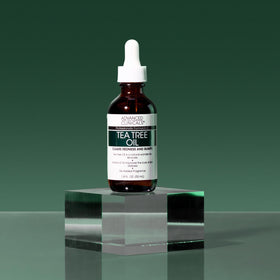 Advanced Clinicals bottle nestled with botanicals highlighting natural ingredients benefit