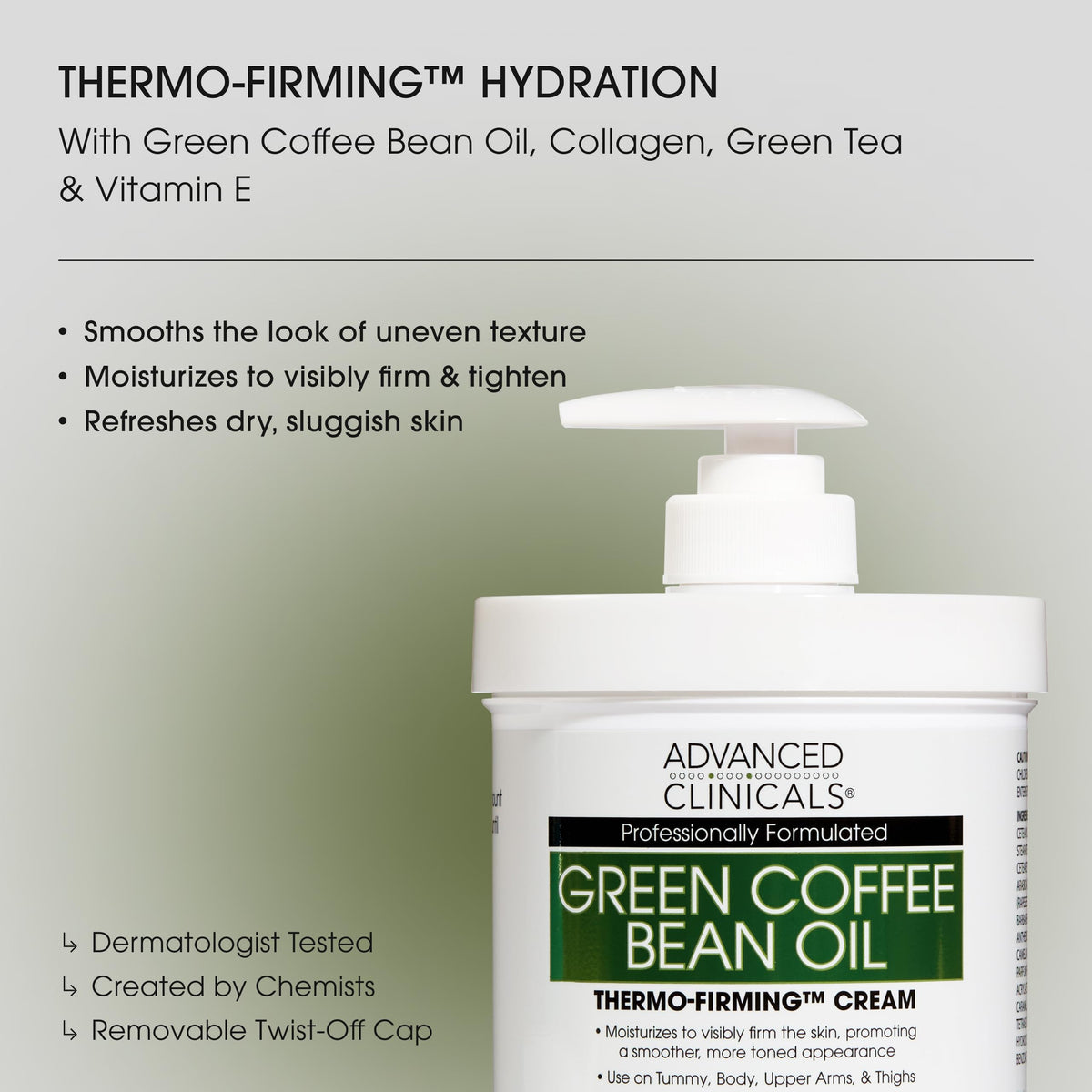 Advanced Clinicals close-up of creamy texture for smooth hydration