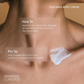 Advanced Clinicals two-bottle 2pc set ideal for face and body hydration