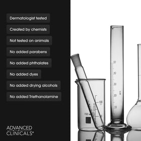 Advanced Clinicals before and after concept showing improved skin radiance