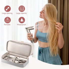Adworte handle with scale comparison showing portable size for travel