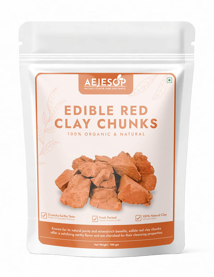 AEJESOP front packaging of red clay 100g showing product label and size benefits
