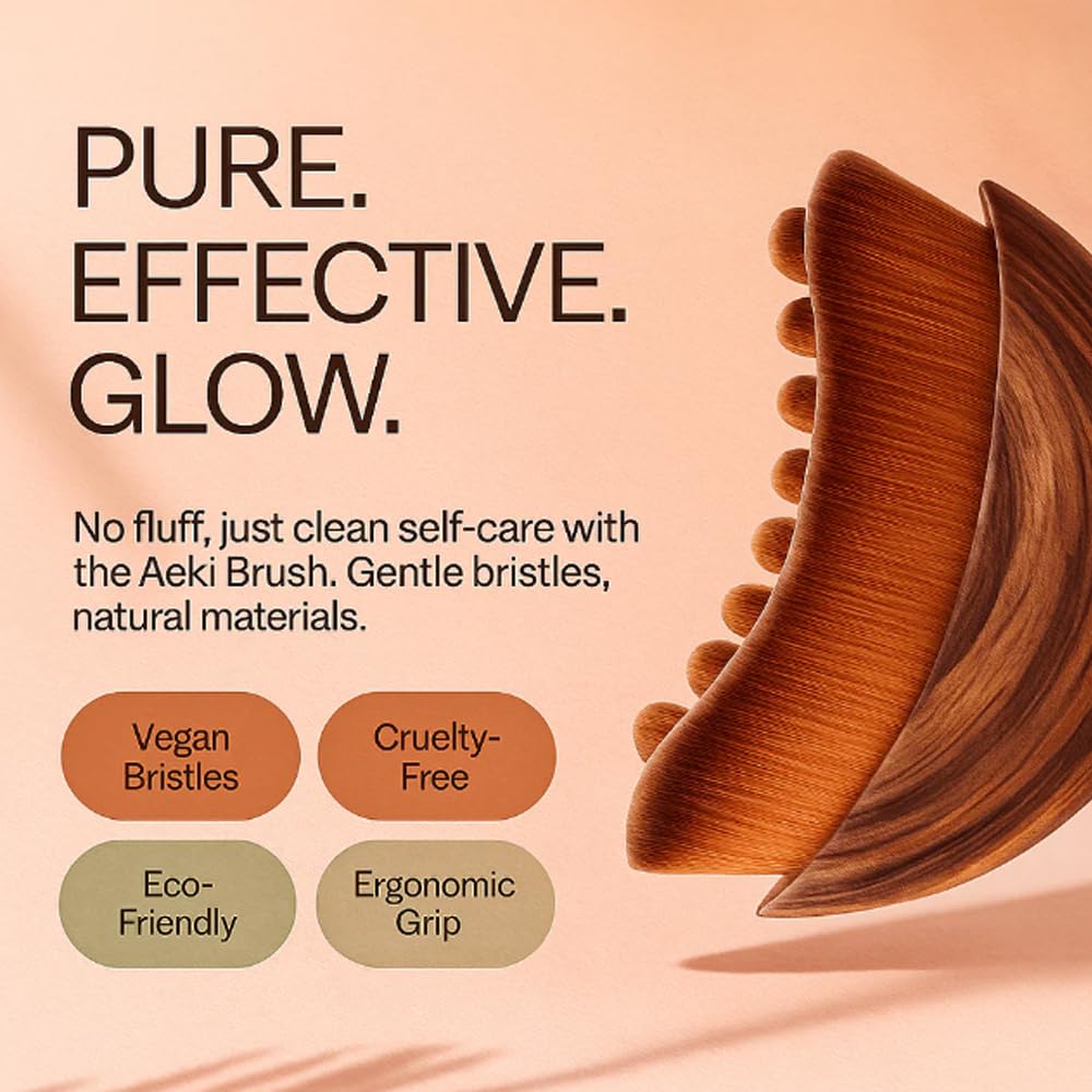 AEKI brush used along jawline to sculpt and reduce puffiness