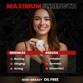 Aemerry cream application on arm showing even spread and rapid absorption benefit