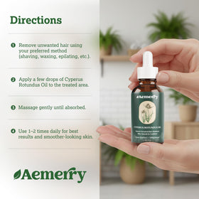 Aemerry in a bathroom setting illustrating daily routine and easy incorporation
