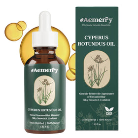 Aemerry front packaging bottle showing compact 55 ml size and calming design