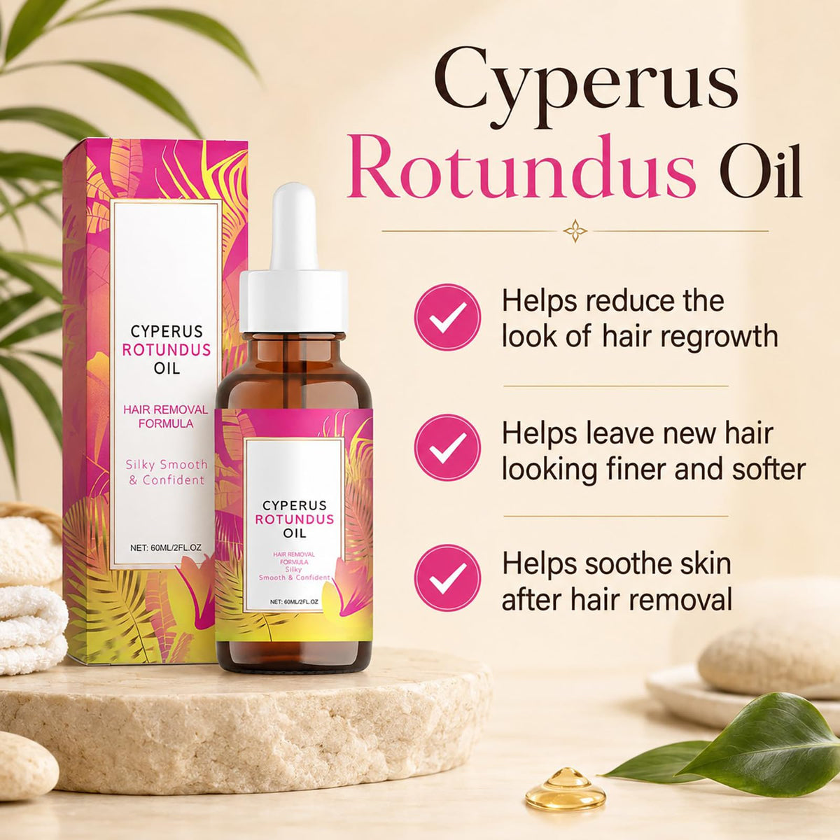 Aerifia clear glass bottle close-up highlighting premium plant-based oil
