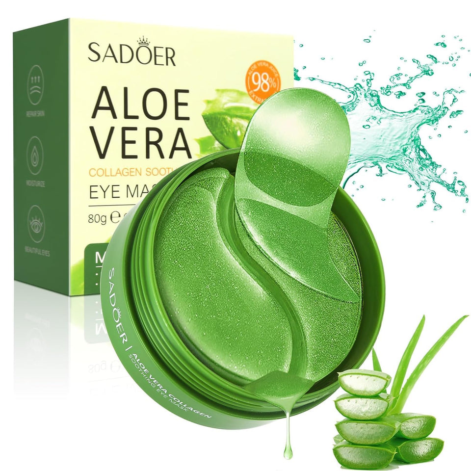 Aero Zen front packaging showing 60 under eye patches for convenient skincare