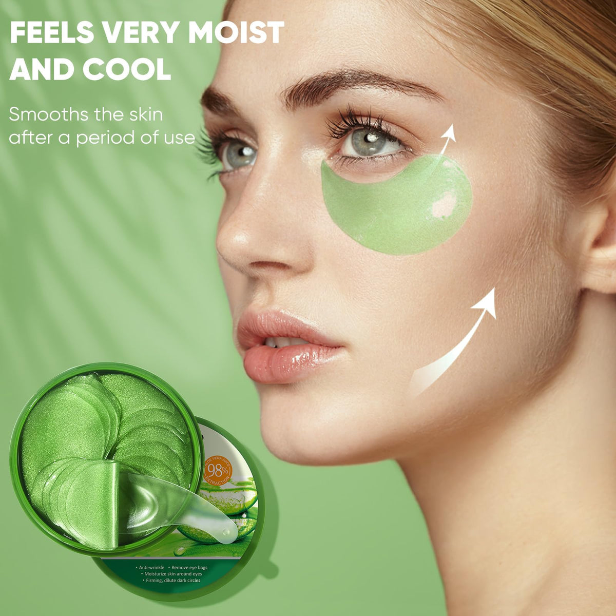 Aero Zen patch close-up showing smooth hydrogel texture and serum delivery
