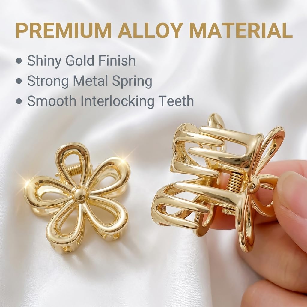 Aesnoun clip holding bangs on a model, providing tidy, decorative hold