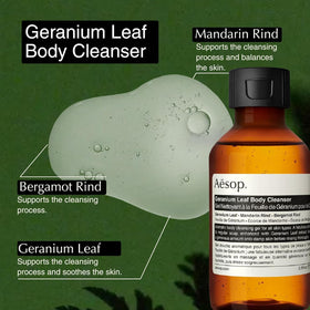 Travel scene with Aesop Arrival kit in a carry-on illustrating convenient on-the-go care