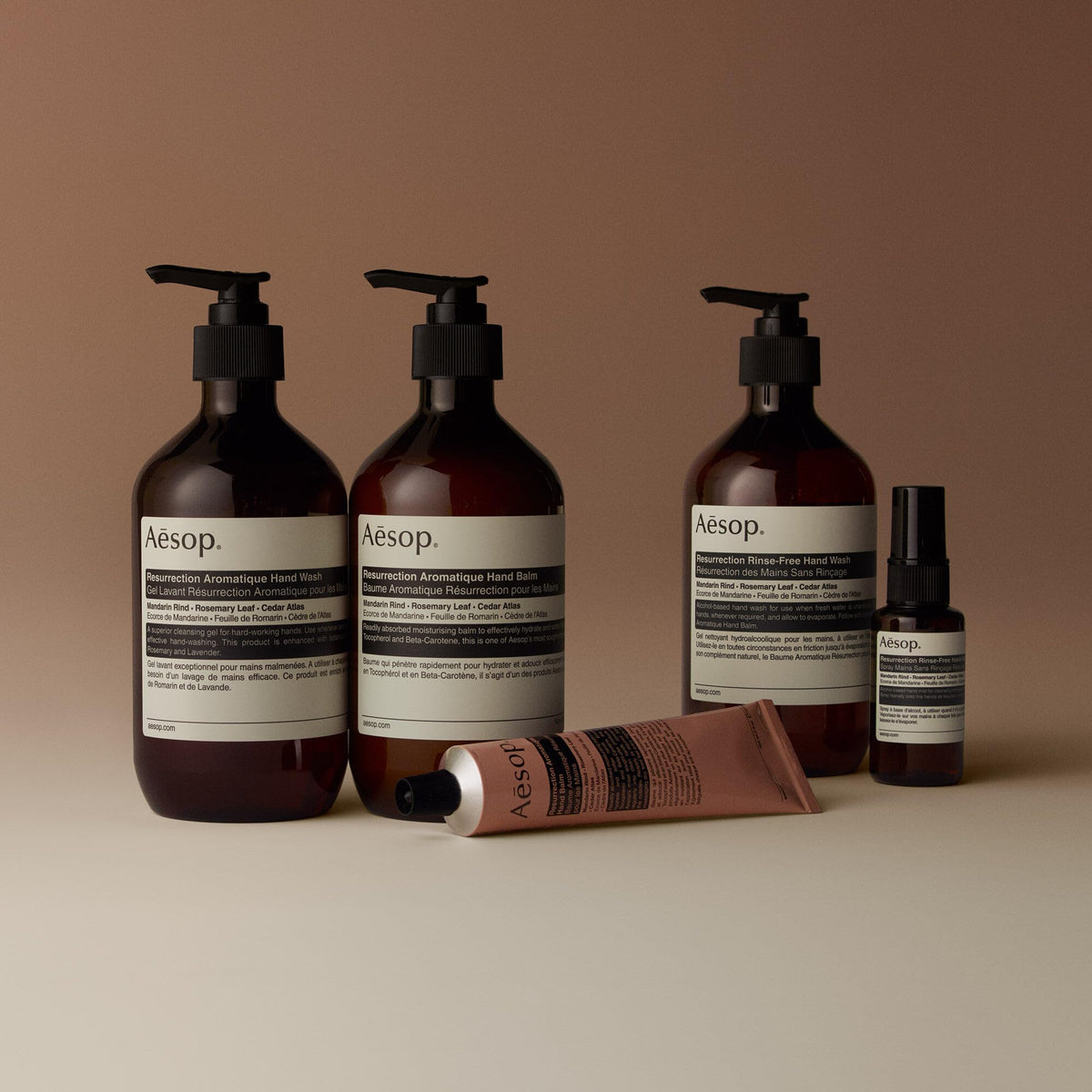 Aesop set styled as a gift with wrapping showing suitability as an elegant present