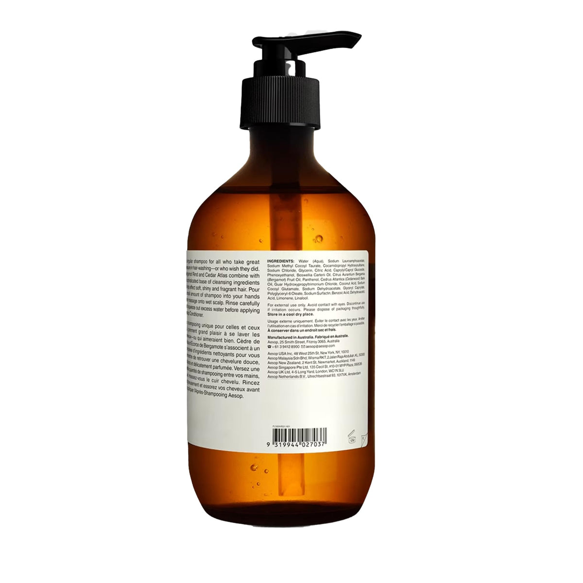 Bergamot, frankincense and cedar near bottle showing natural ingredient profile benefit
