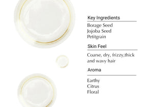 Aesop oil texture in palm demonstrating quick-absorbing, non-greasy finish