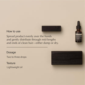 Aesop oil being dispensed from pipette highlighting controlled dosage benefit
