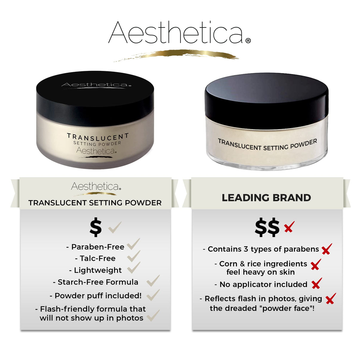 Aesthetica velour puff close-up with soft nap for quick, precise touch-ups