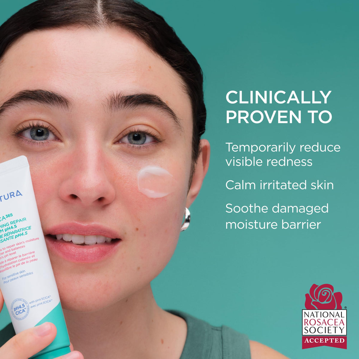 AESTURA gel-cream texture close-up, lightweight hydration benefit