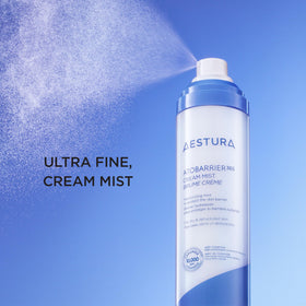 AESTURA ultra-fine mist spraying to deliver even, lightweight moisturization