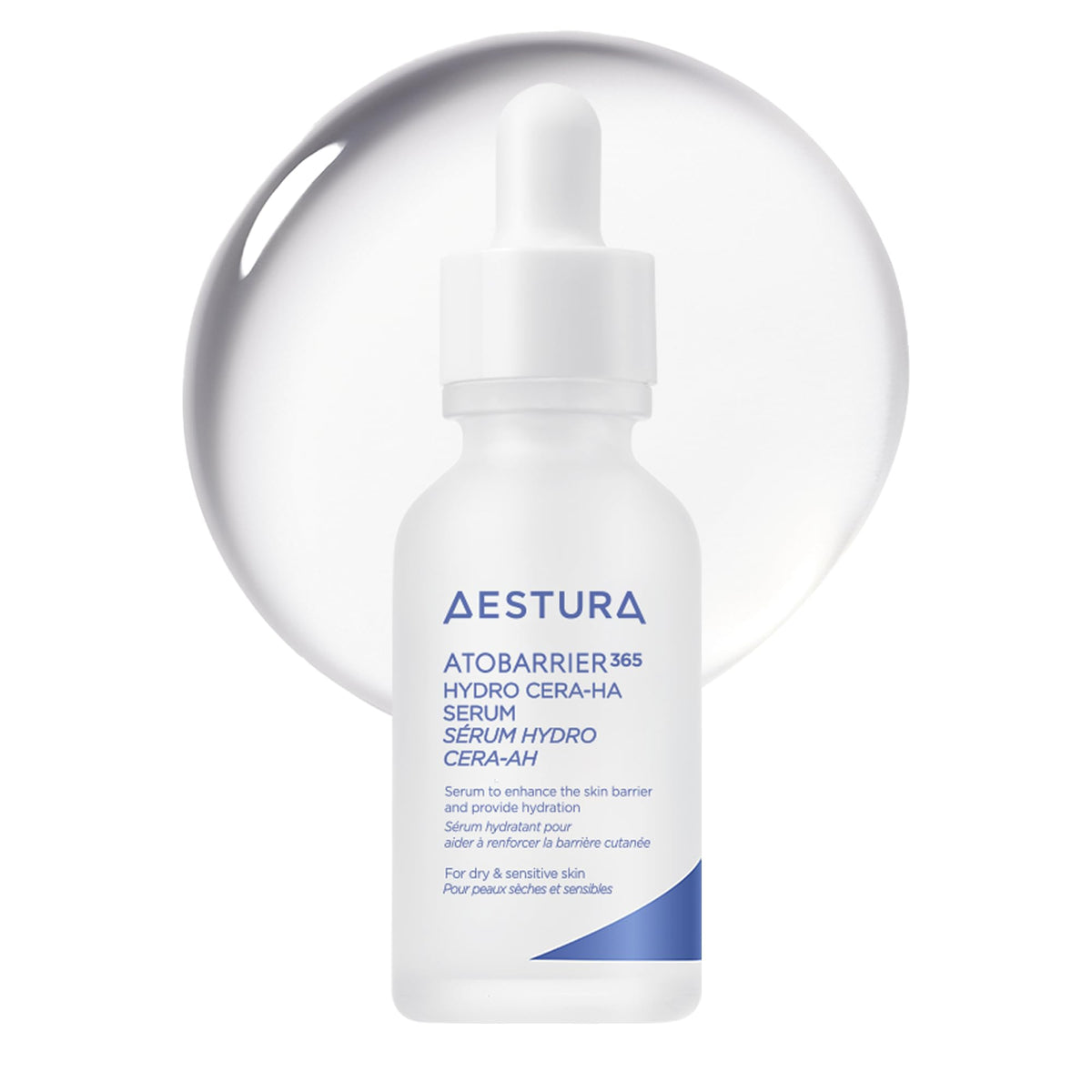 AESTURA front bottle showing clean design and easy dispensing benefit