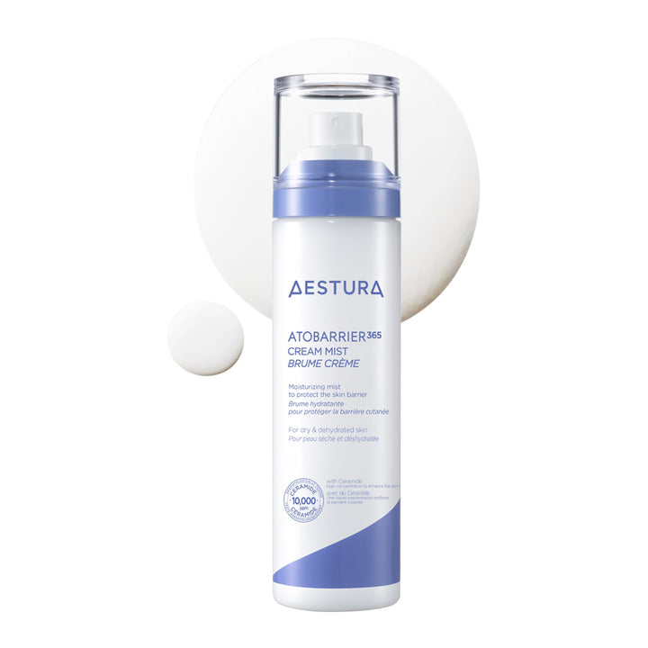 AESTURA front bottle showing 120ml size and packaging for everyday hydration