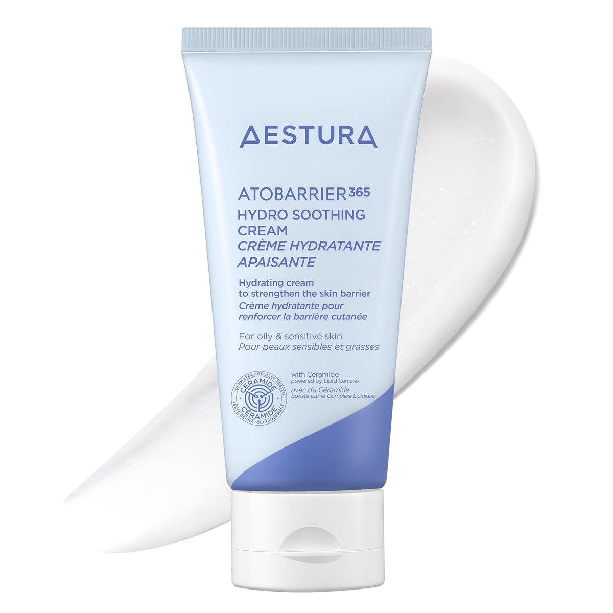 AESTURA jar front view showing product and branding for clear identification and appeal