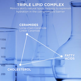 AESTURA product label close-up highlighting 10,000ppm ceramides and benefits