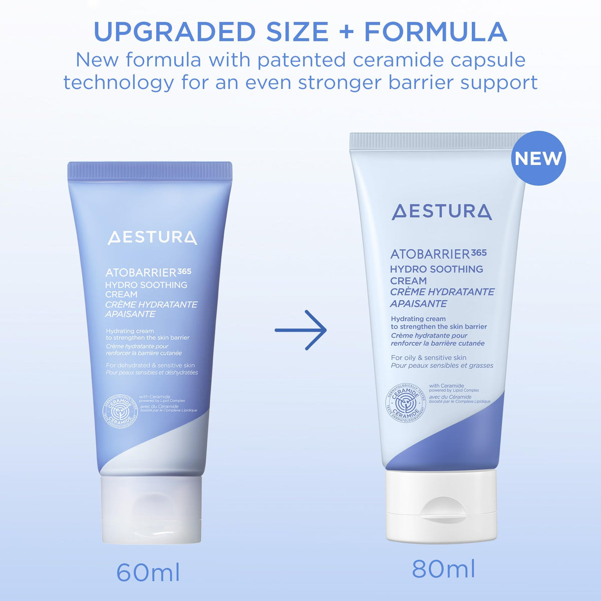 AESTURA dispenser detail illustrating hygienic, controlled product dispensing benefit