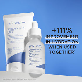 AESTURA packaging back panel with ingredient list highlighting allergy-tested formulation benefit