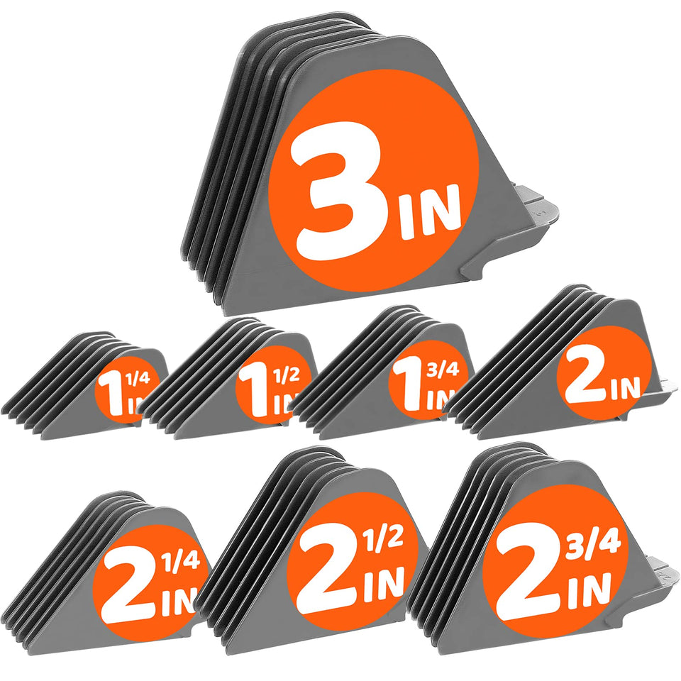 AFANSO front view of the 8-piece gray guard set showing full collection and benefits