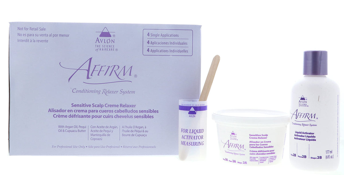 Affirm relaxer cream texture close-up for even application benefit