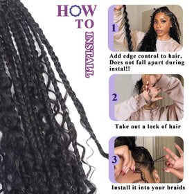 Afihond bundle label no-weft detail highlighting tangle-free advantage