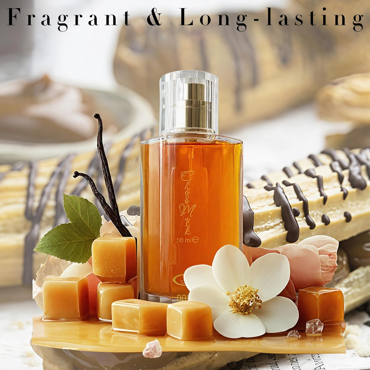 AFLUXE bottle held in hand to show 1.65 fl oz scale and travel-friendly size