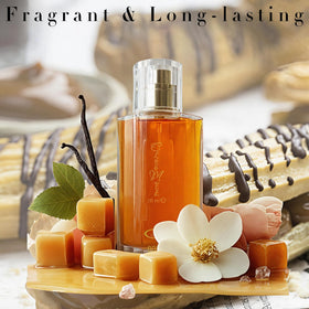 AFLUXE bottle held in hand to show 1.65 fl oz scale and travel-friendly size