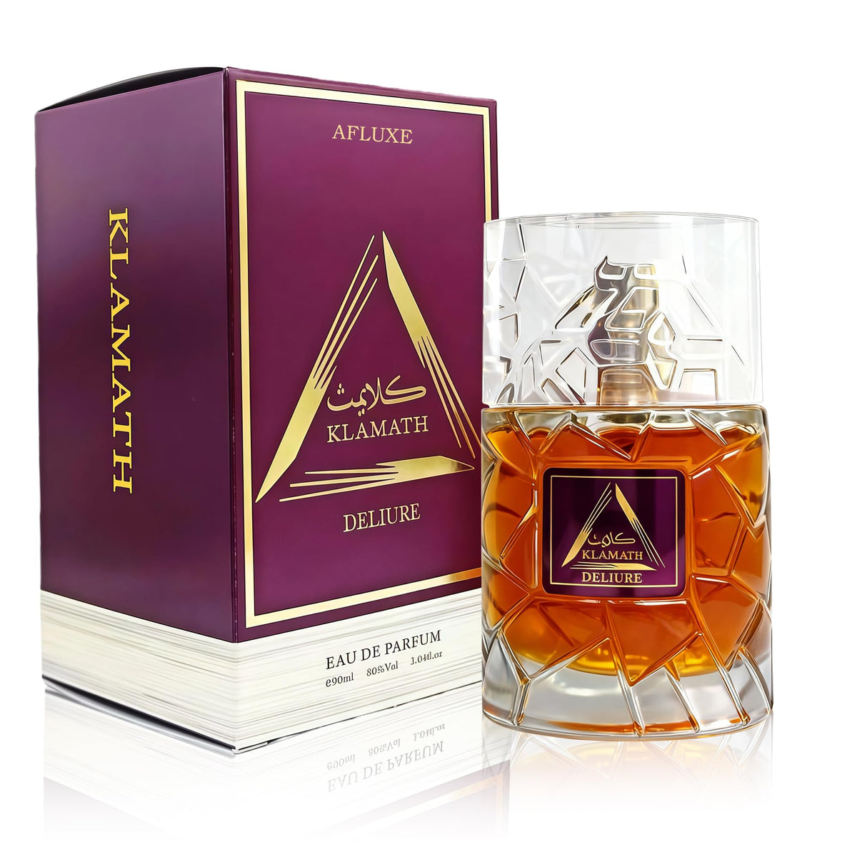 AFLUXE Klamath-Deliur front bottle shot showing sleek design and elegant silhouette