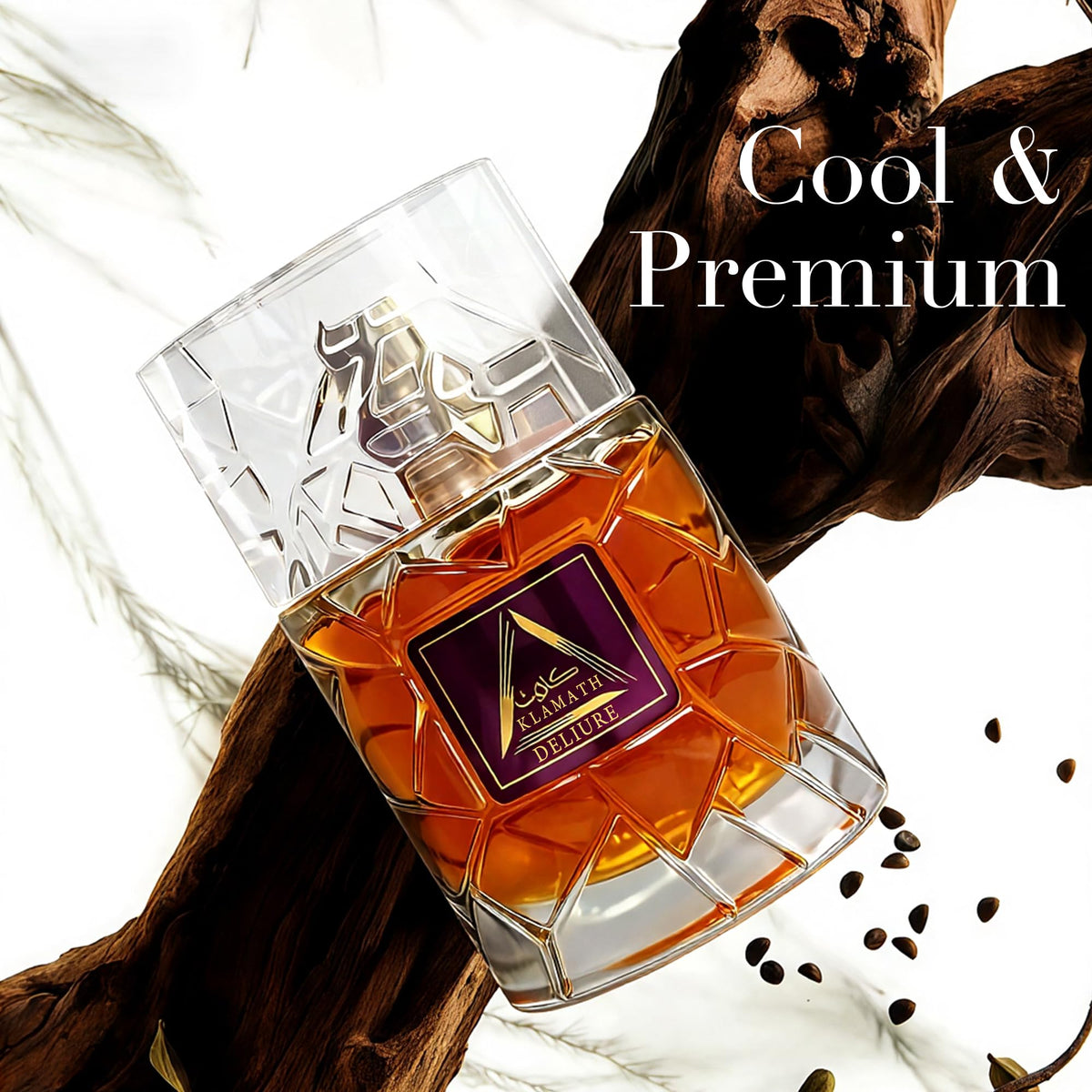 AFLUXE bottle on a nightstand in an evening setting suggesting versatile day-to-night wear