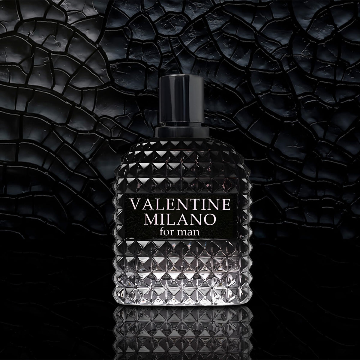 AFLUXE side profile of Valentine Milano bottle highlighting modern silhouette