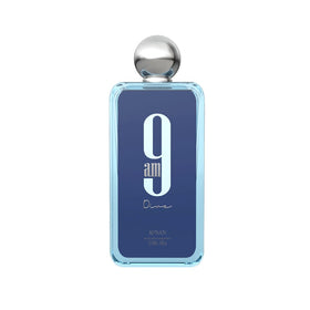 Afnan 9 AM Dive front bottle displayed, conveying fresh citrus appeal