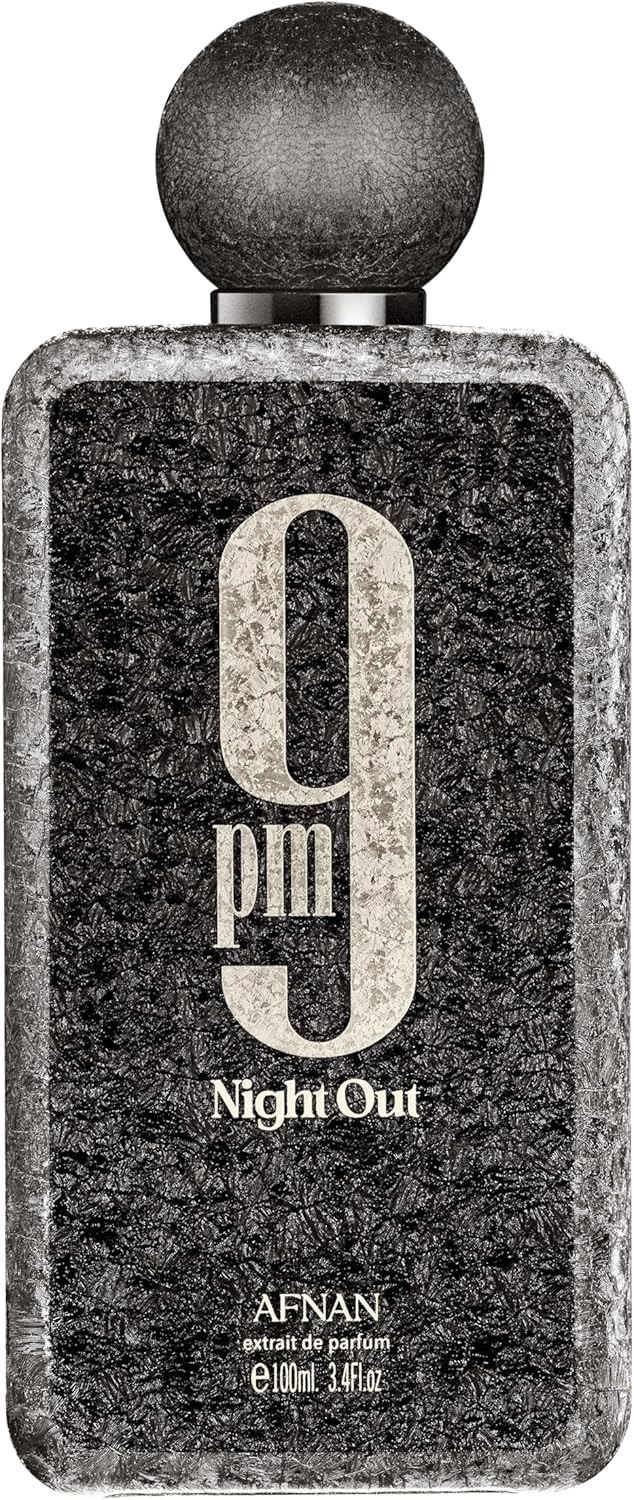 Afnan bottle front view showing sleek bottle and confident evening appeal