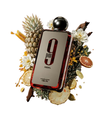 Afnan 9 PM Rebel bottle front view showcasing sleek design and gifting appeal