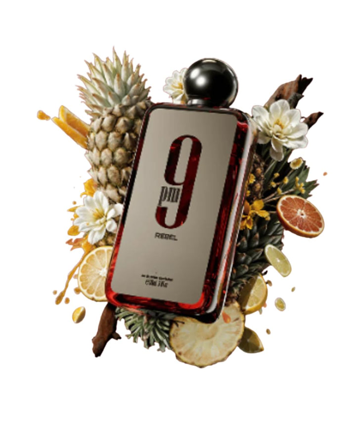 Afnan 9 PM Rebel bottle front view showcasing sleek design and gifting appeal